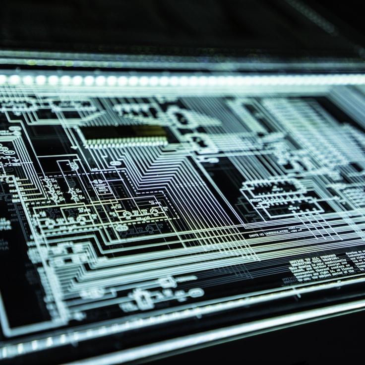 Mobile app development process showing collaborative team environment